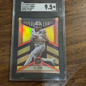 Panini Legacy C.J. Stroud Card with Red and Black PSA 9.5